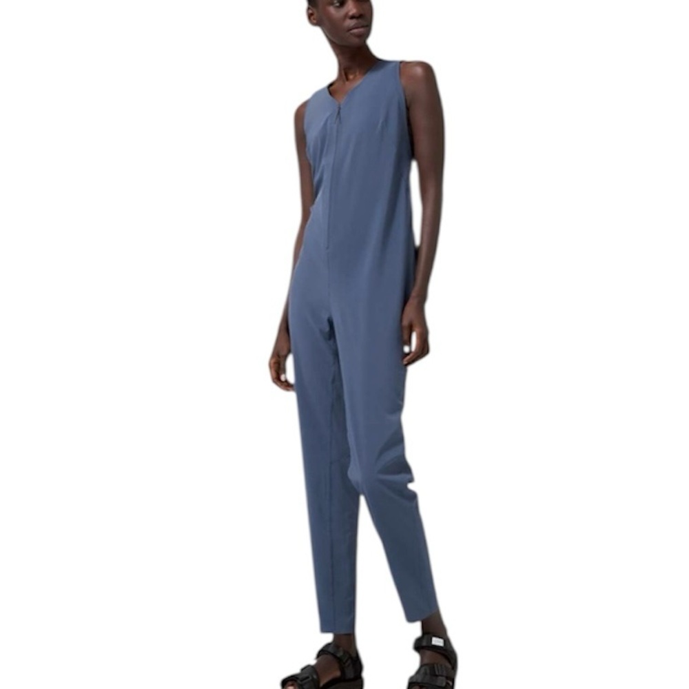 lululemon athletica Blue Sleeveless Jumpsuit